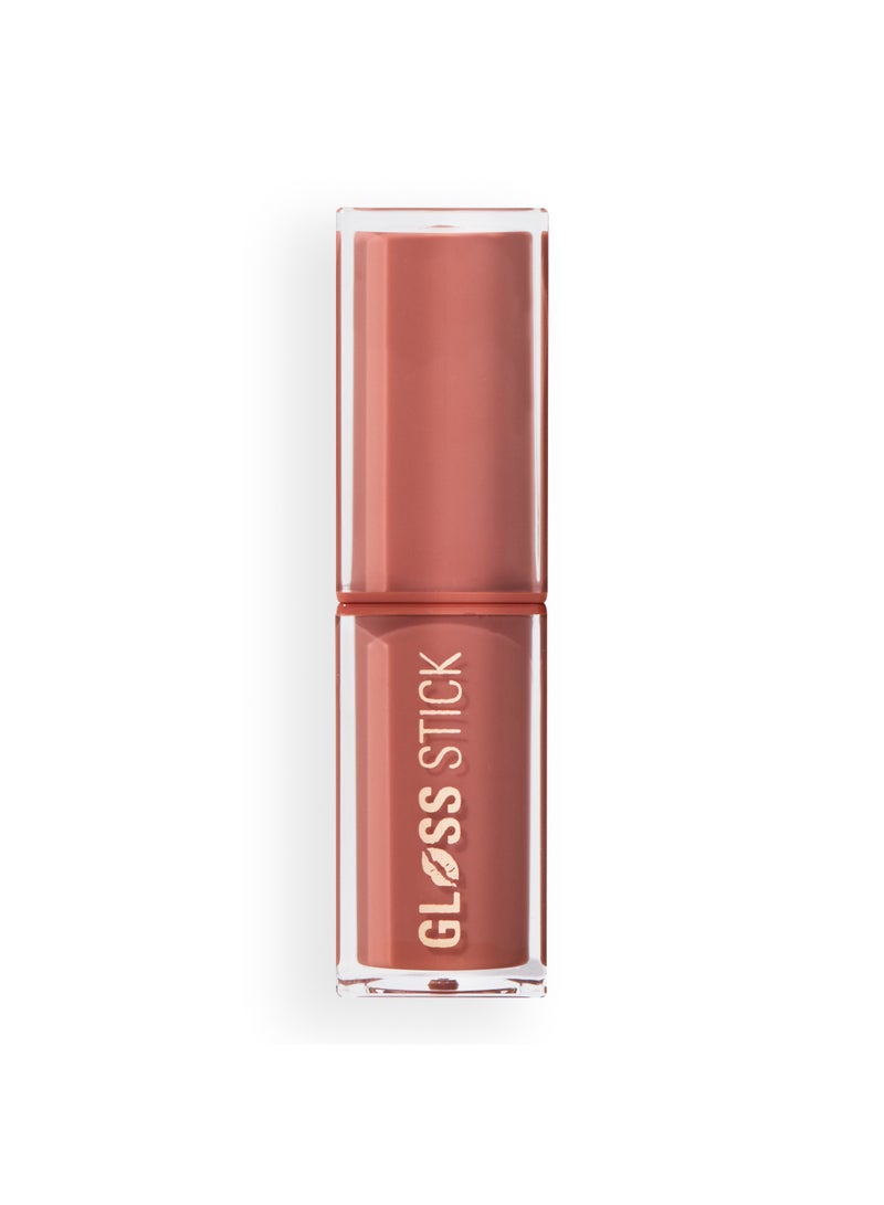 REVOLUTION Pout Shine Glossy Lipstick Blushed Pink - Image 1